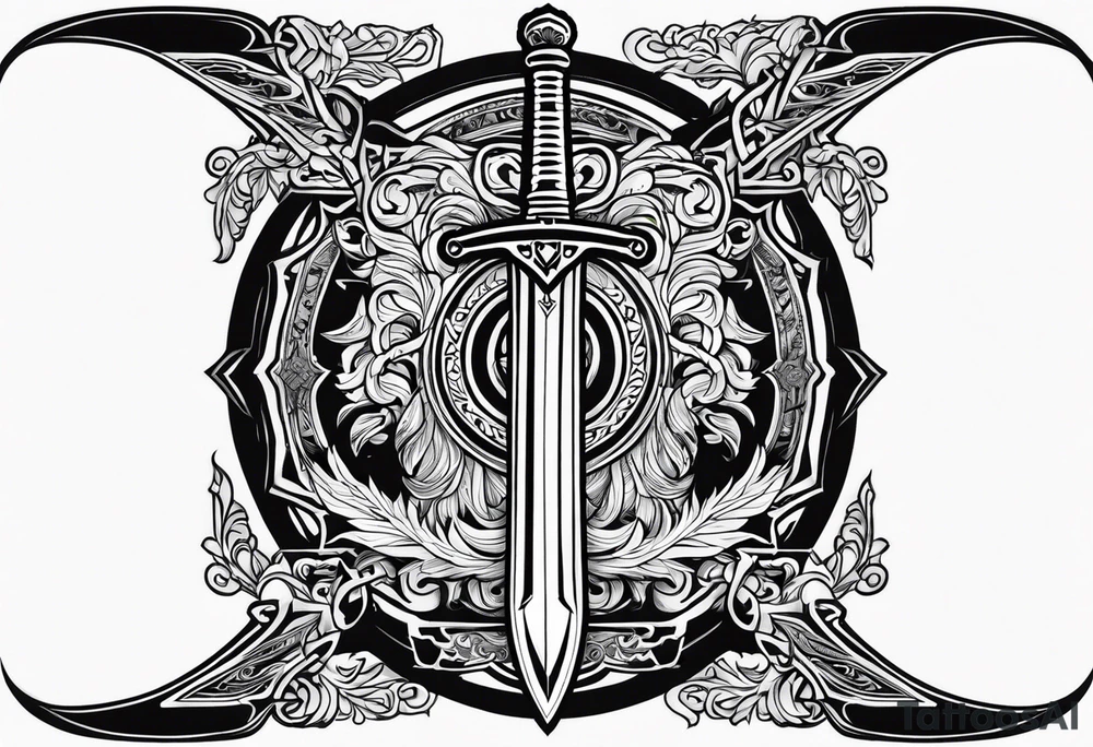 Valhalla sword tattoo idea