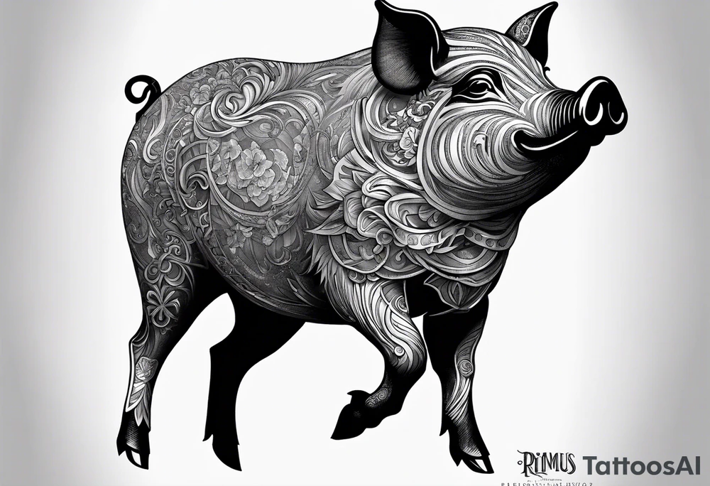 Pig head from Primus album cover tattoo idea