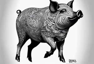 Pig head from Primus album cover tattoo idea