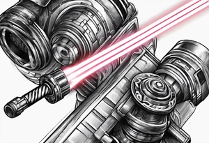 starwars light saber tattoo idea