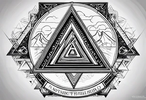 Valhalla valknut shield lightning tattoo idea