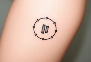 Rewind symbol include the play pause and stop inside the circle tattoo idea