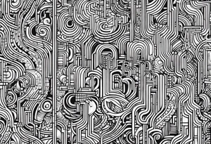 The numbers 856 in blocky numbers above my knee tattoo idea