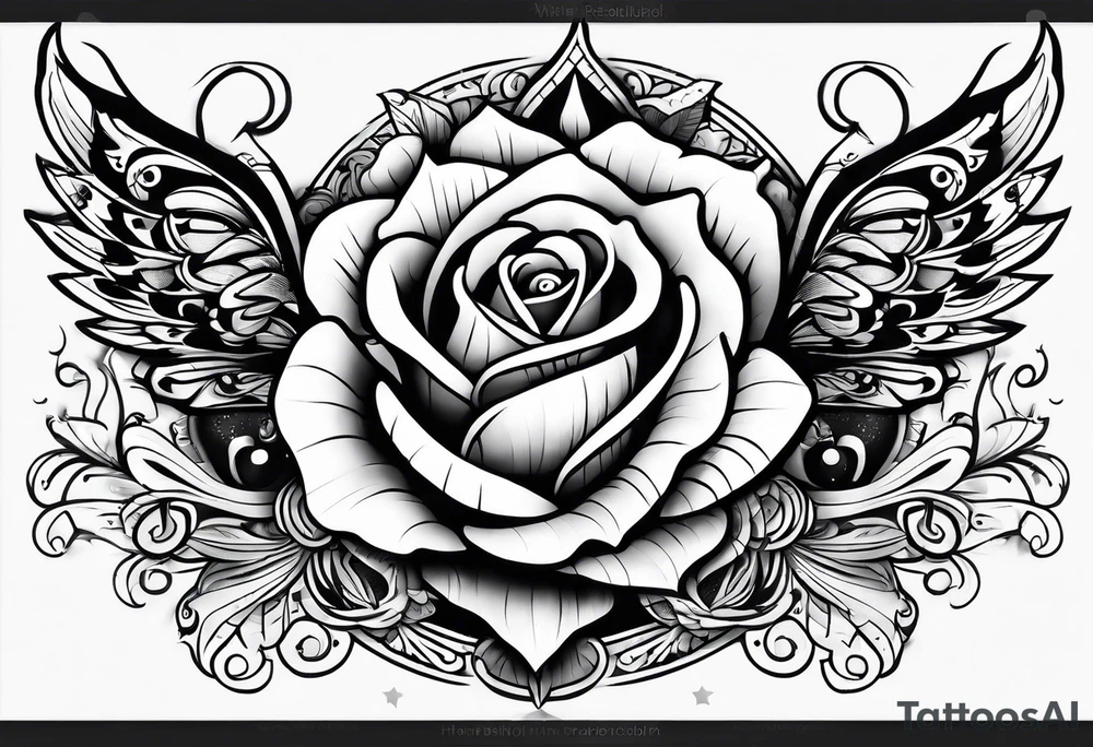boogschutter, liefde en geluk tattoo idea