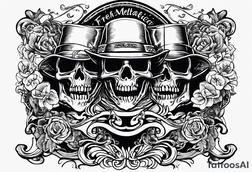 The year 1974 in a Metallica font tattoo idea