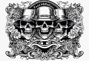The year 1974 in a Metallica font tattoo idea