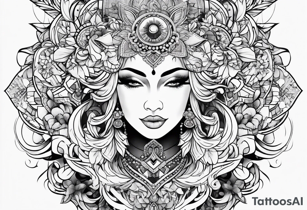 Line hand designs tattoo idea
