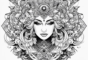 Line hand designs tattoo idea