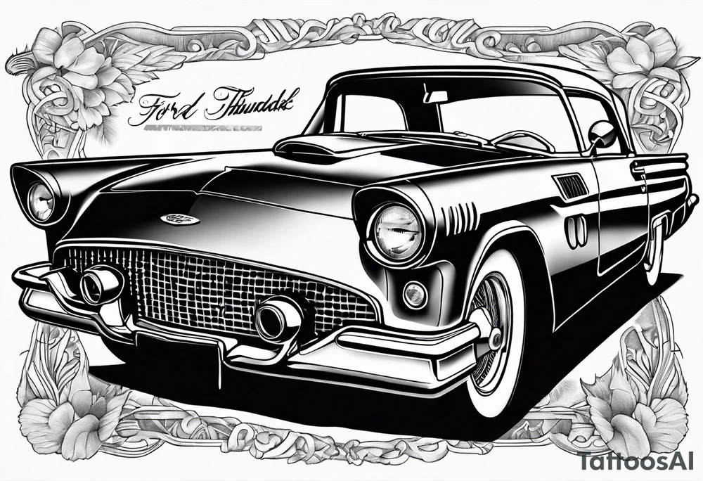 Ford Thunderbird Nickelback tattoo idea