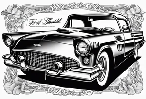 Ford Thunderbird Nickelback tattoo idea