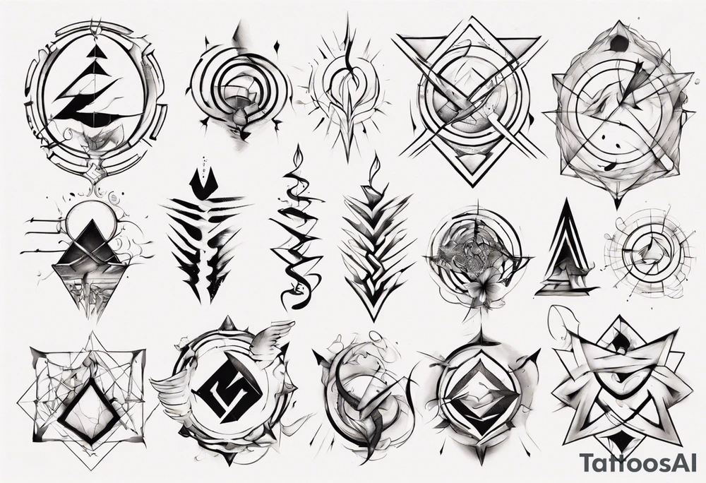 Friendship graph tattoo idea