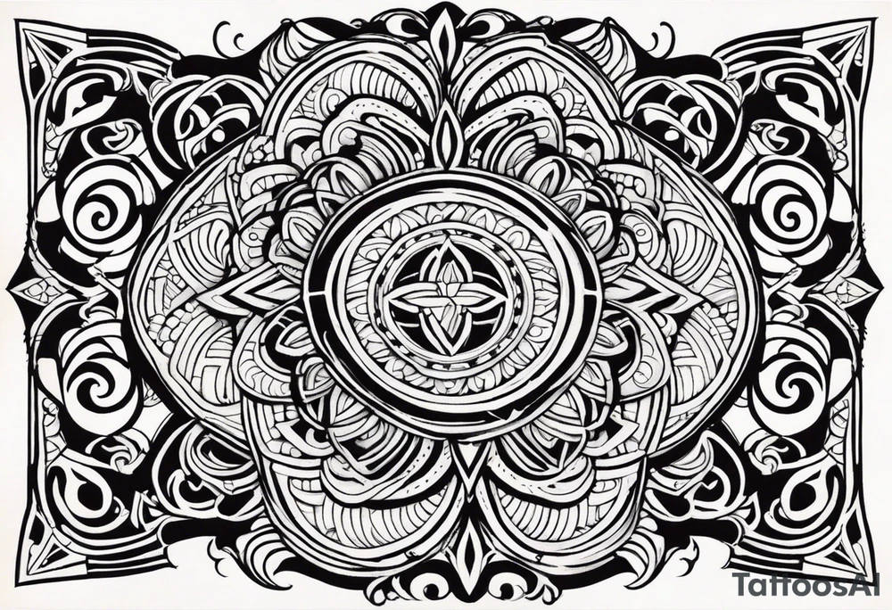 I want to have a 3/4 sleeve tattoo in the polynesian style tattoo idea