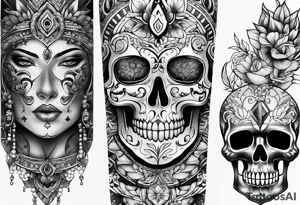 Arm sleeve tattoo idea