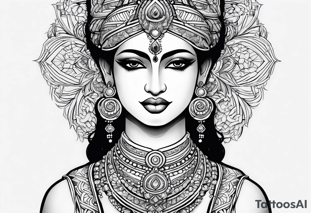 krishna tattoo idea