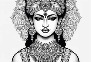 krishna tattoo idea