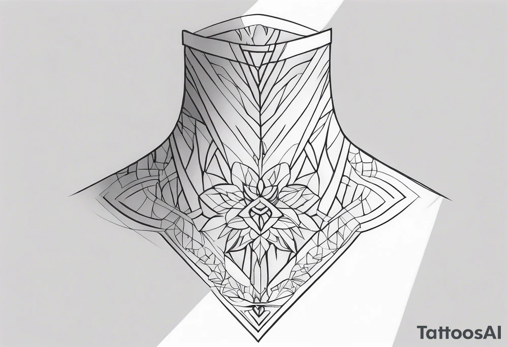 Around NECk men's tattoo tattoo idea
