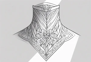 Around NECk men's tattoo tattoo idea