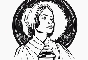 Lady with the Lamp Florence nightingale tattoo idea