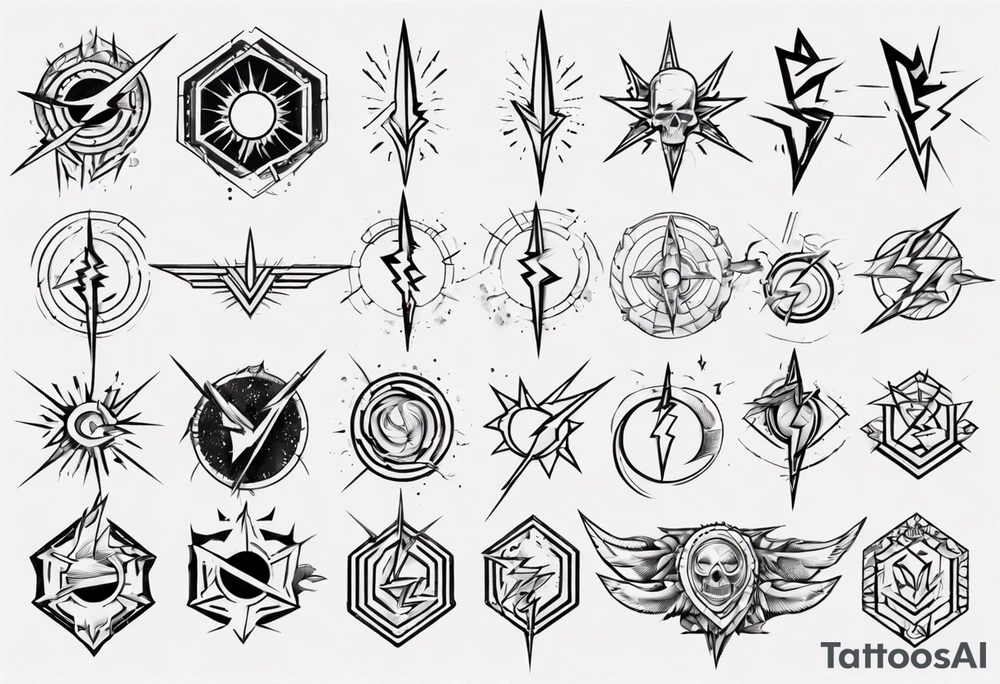 lightning tattoo idea