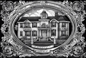 "Property of Washito" with a small, stylized lock and key. tattoo idea