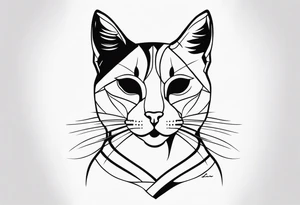Irmãos amor carinho gato tattoo idea