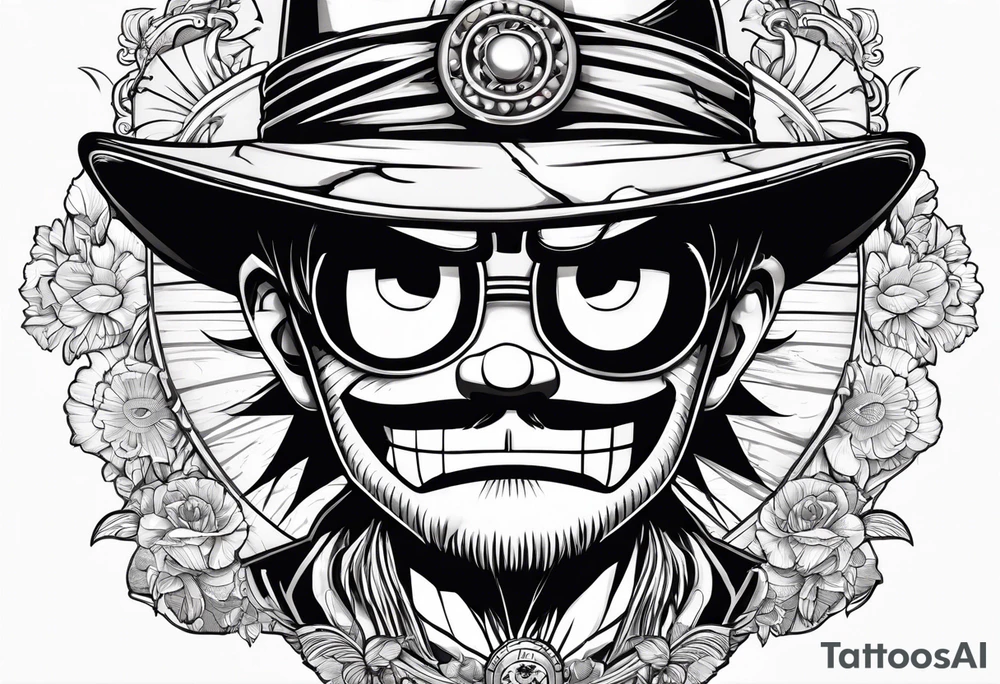 Once piece luffy tattoo idea