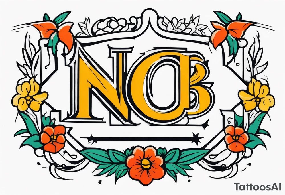 NCJB letters tattoo idea