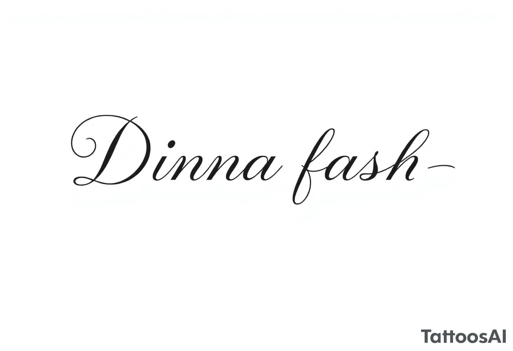 Dinna fash tattoo idea