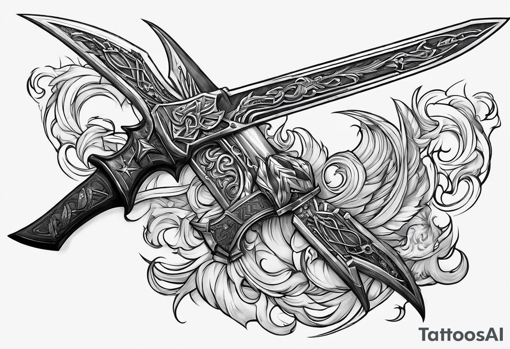 Klingon weapon tattoo idea