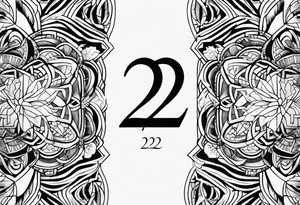 The number twenty two tattoo idea