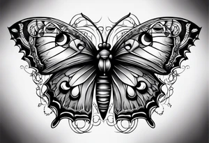 dark moth five and a half points tattoo idea
