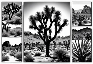 Joshua tree national park, forearm tattoo idea