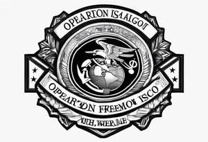 Operation Iraqi freedom usmc tattoo idea