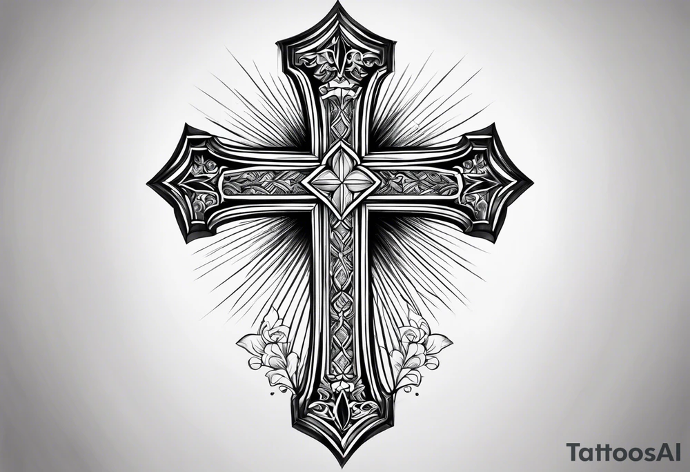 a cross on my forearm tattoo idea