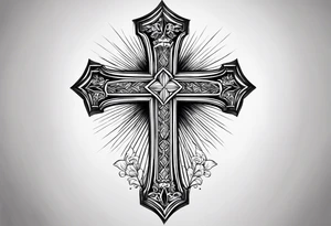 a cross on my forearm tattoo idea