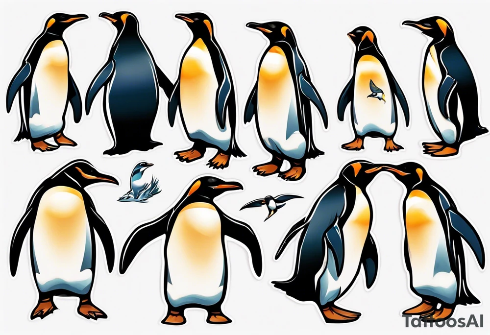Fiordland Penguins tattoo idea