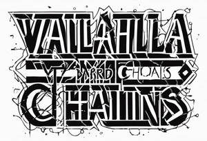 Valhalla chains barb wire tattoo idea