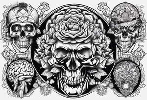 Variety of brains flash sheet tattoo idea