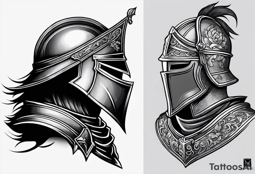 knight in armor tattoo idea