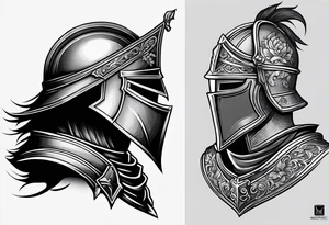knight in armor tattoo idea