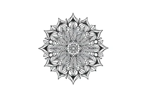 intricate mandala with sacred geometry and cosmic elements tattoo idea
