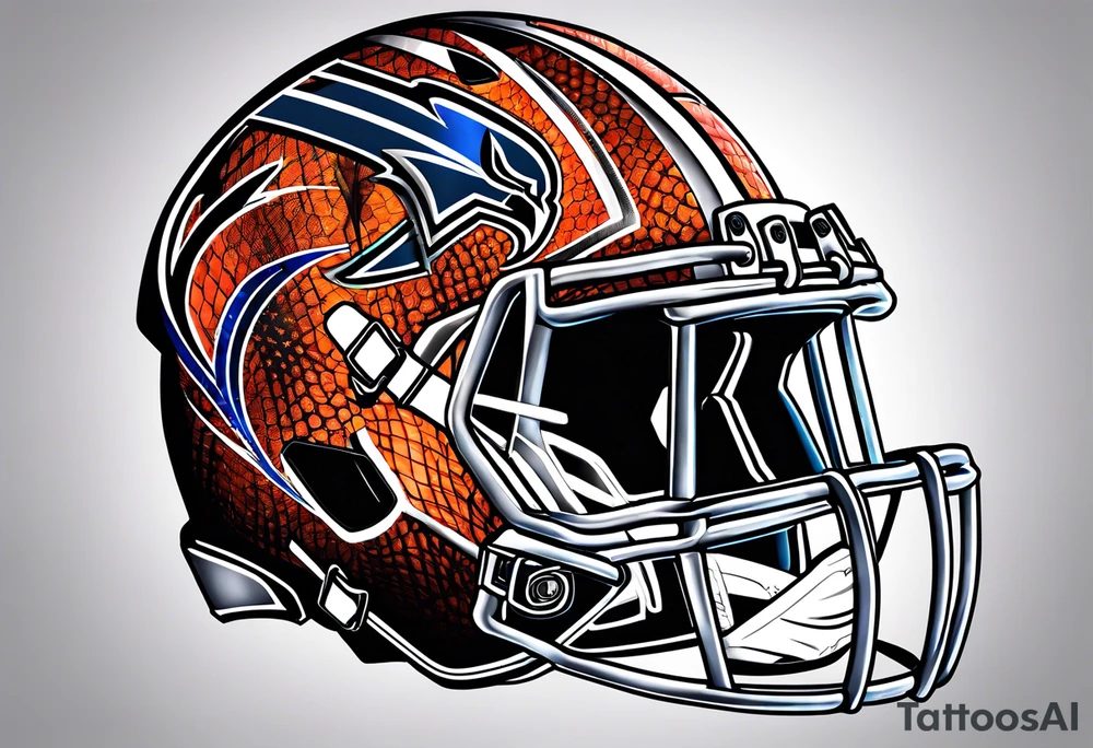 American football tattoo idea