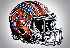 American football tattoo idea