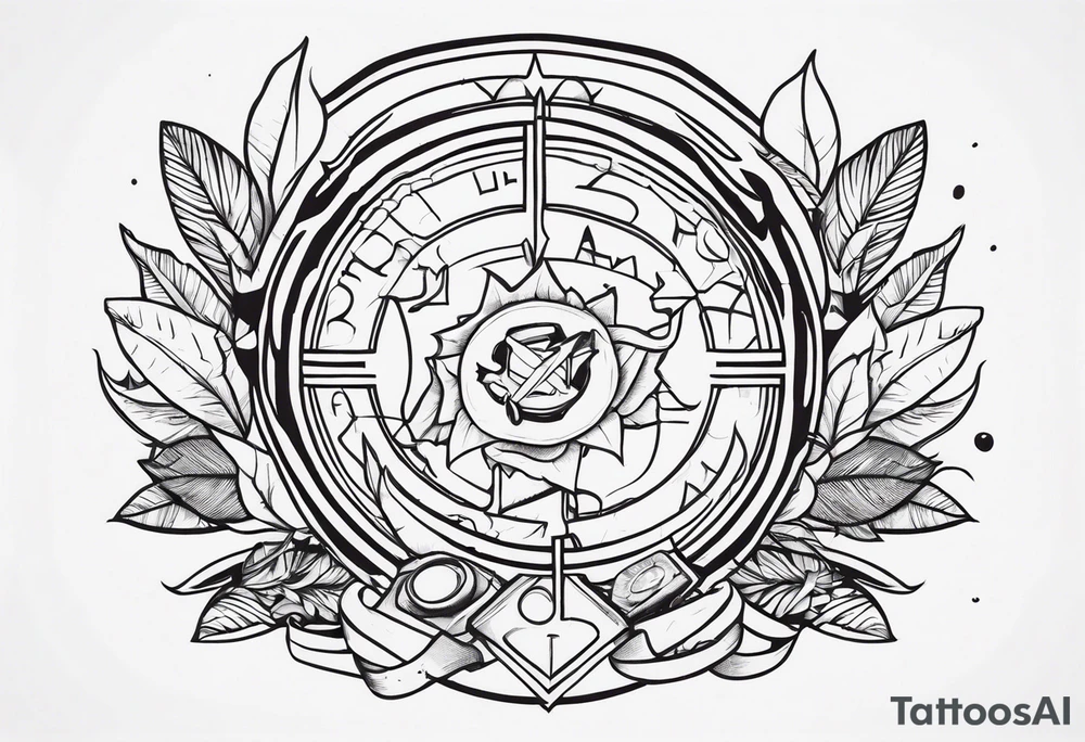 Fighting drug addiction tattoo idea