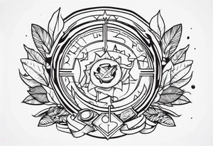 Fighting drug addiction tattoo idea