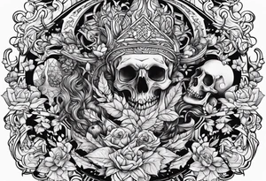 Tattoo about life and hell tattoo idea