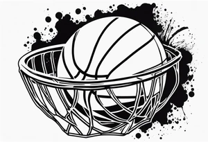 Basketball tattoo idea