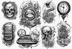 Computer time tattoo idea