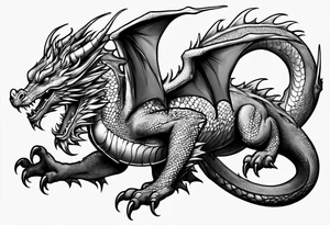 Girly Dragon tattoo idea
