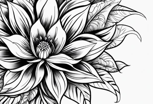 African Flame flower tattoo idea